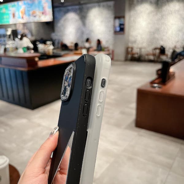 Unik triangulär spegeldesign för Iphone 13 Pro Max - Högkvalitativ, reptålig, halkfri, D A
