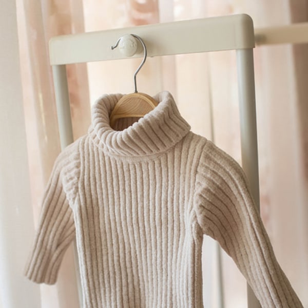 rullekrave ekstra tyk sweater baby base skjorte for at holde varmen