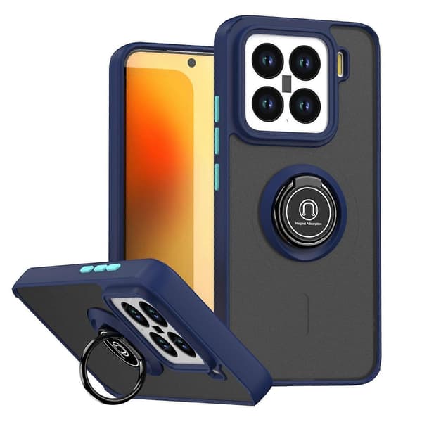 Q Shadow 1-serien TPU + PC-telefonfodral med ring för Xiaomi 17