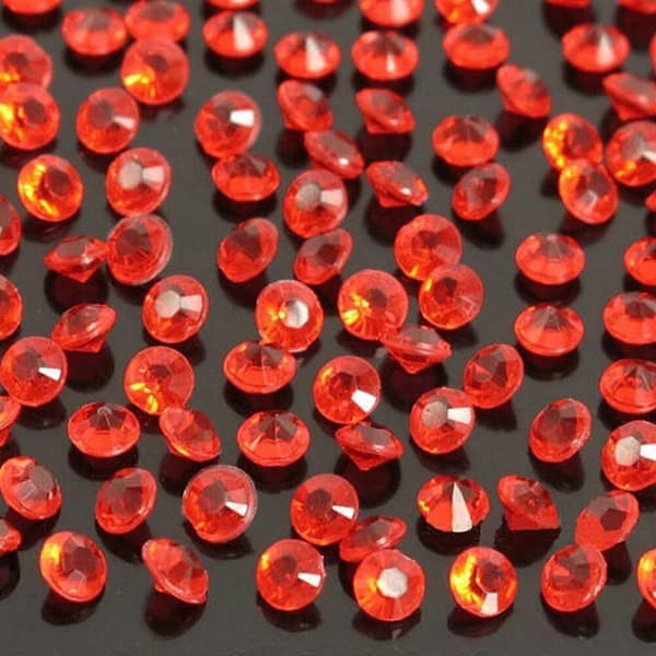 2000 STK 9 Farger Akrylkrystaller Strø Diamantkonfetti til Bursdagsbryllup (Rosa)