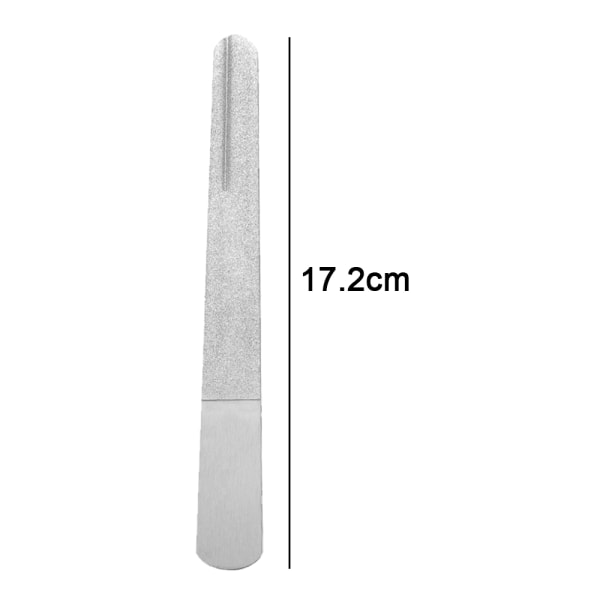 Stainless steel double-sided nail file long groove manicure