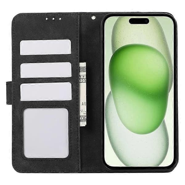 ABEEL Kompatibel med iPhone 15 Plus telefoncover Farvematchende RFID-kortpladser etui A