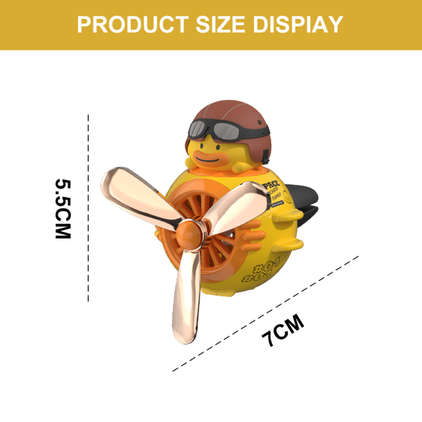 Sød bil luftfrisker - Sød bil diffuser - Roterende propel - Luftfrisker til ventil