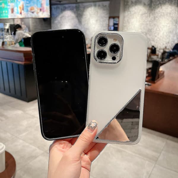 Unik triangulär spegeldesign för Iphone 13 Pro Max - Högkvalitativ, reptålig, halkfri, D A