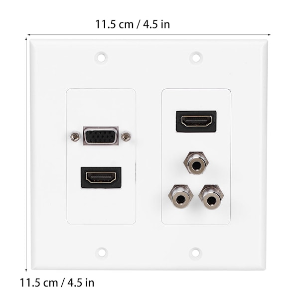 US Standard 2HDMI + 3x3.5 D Hoved + VGA Beskedpanel Vægpaneel til Kontorbygning