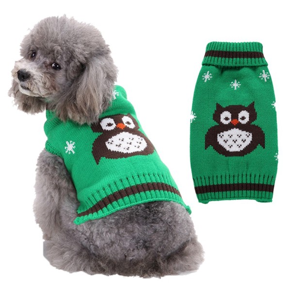 Halloween Ugle Hund Sweater Teddy Hund Tøj Kæledyr Vinter Varm