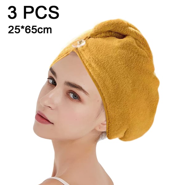 3Pack nopeasti kuivaava pyyhe naisten imukykyinen hiuskääre