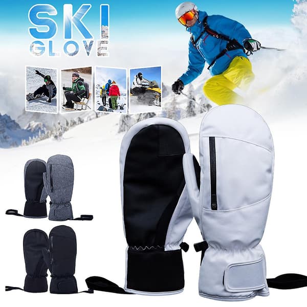 Touch Screen Skihandsker Vandtætte Indre 5-finger Varme Handsker til Snowboarding A