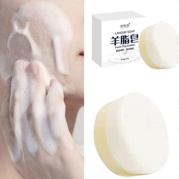 Lanolin sæbe Rensende sæbe Kropsbad og ansigtssæbe Naturlig gedemælksæbe A