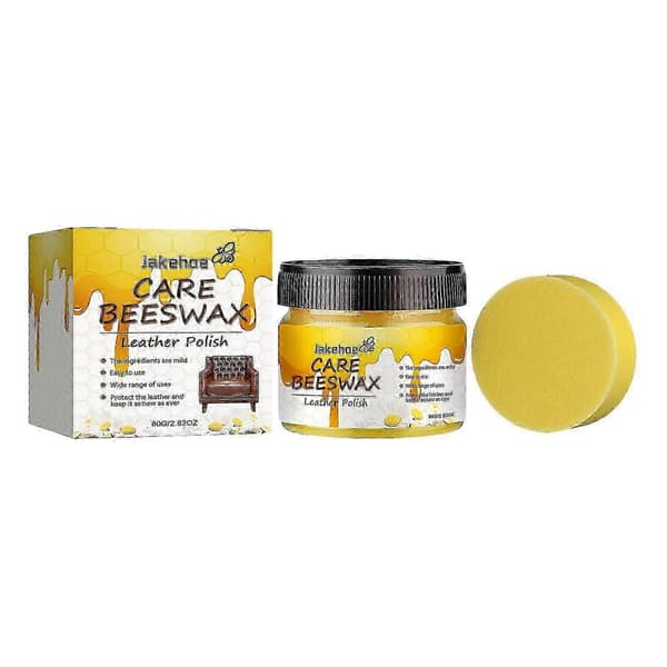 Læderplejevoks - Naturlig bivoks for glans og restaurering, 135g A