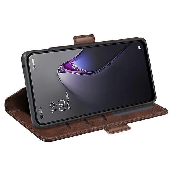 För Oppo Reno8 5G (Global Version)/Reno8 5G Folio Flip Magnetiskt Slitstarkt Telefonfodral Stativ Stötsäkert