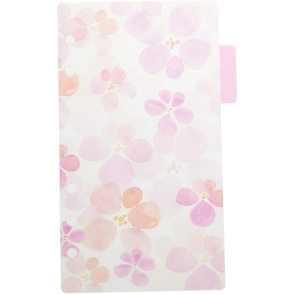 Plastik Indeks Divider til Bindere, 6-Fane, Assorterede Designs, Match