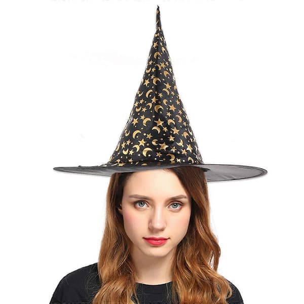 Halloween-hodeplagg for kvinner, trollmannhatt, voksen Halloween-kostymefestrekvisita, 3 stk. A