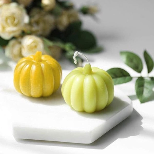 Halloween Silikonform, DIY Pumpa Form Ljusform, Pumpa