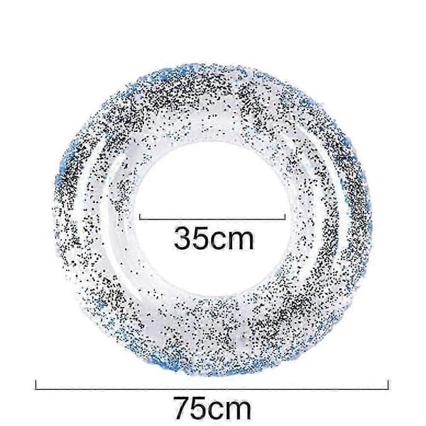 Flamingo Form Glitter Oppustelig Svømmering Pool Float A