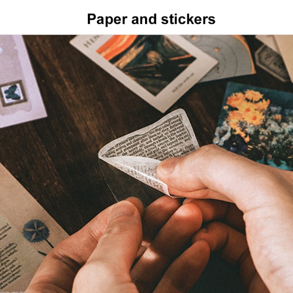 200 stk. Vintage Scrapbooking DIY-klistermærkerpakke, Retro-indretning
