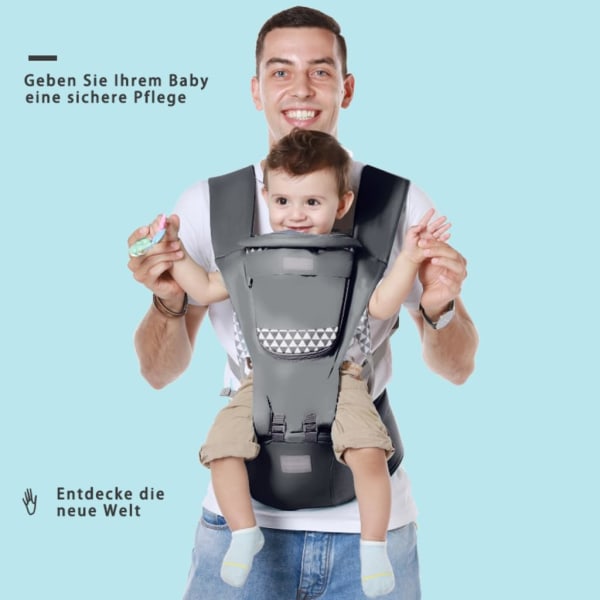 Babybærere Nyfødt til Småbarn, Babytursekkbærere for Alle Sesonger, Babygaver, Ergonomisk Holdning Babystativ
