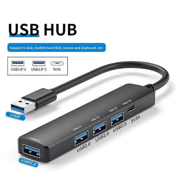 RYRA USB C HUB 3.0 Typ-C 3.0 5-portars Multi Splitter Adapter OTG för Xiaomi Lenovo