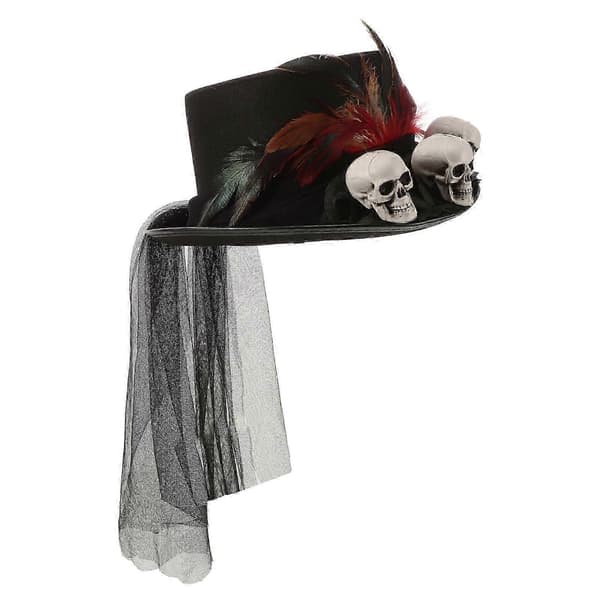 Halloween Steampunk Hatt med Dödskalle Gotisk Dödskalleaccessoar A