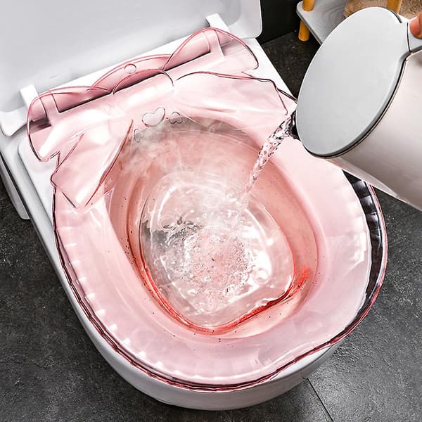 Bærbar sittebadekar bidet for barsel badekar toalettseter for baderom A