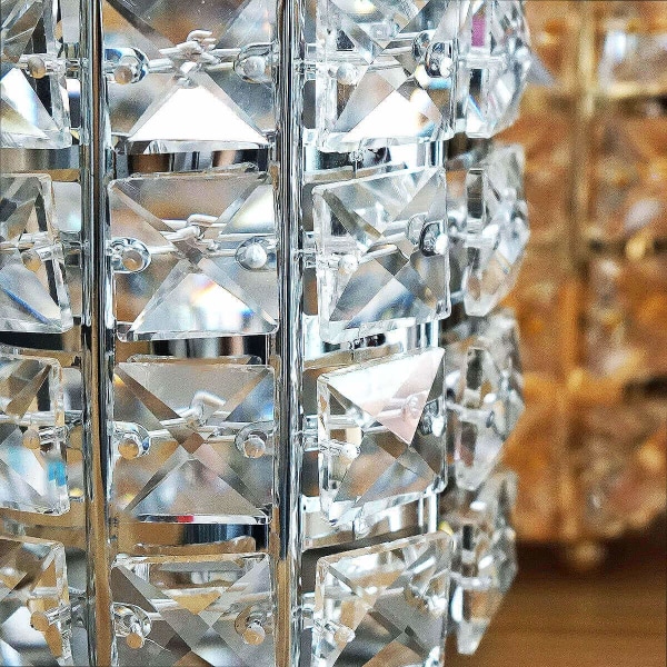 Kristallpärlor Makeup Borsthållare Silver Bling Handgjord Com