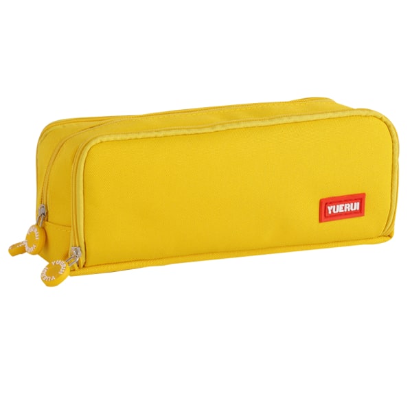 Stort case 3 fack Pennfodral Stor kapacitet yellow