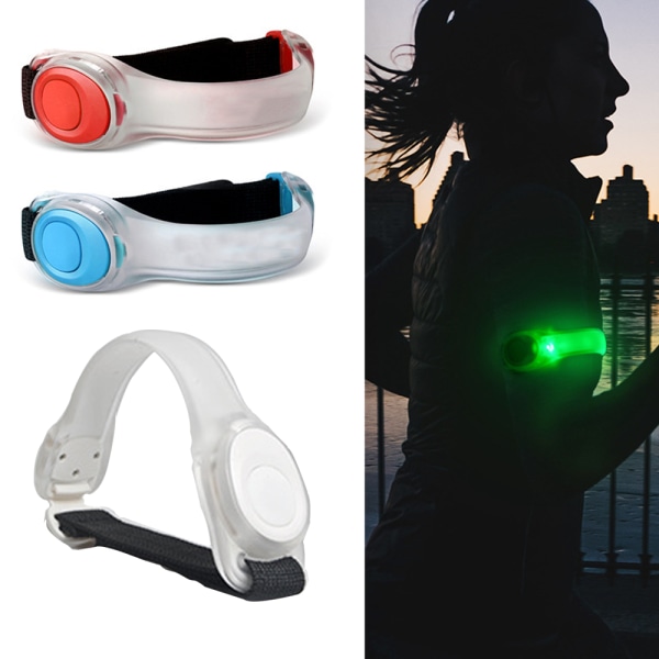 LED natreflekterende armbånd, udendørs cykling sportsadvarsel