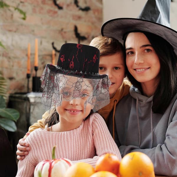 Halloween Partyhatt Hög Hatt för Att Bära Halloween Kostymtillbehör A