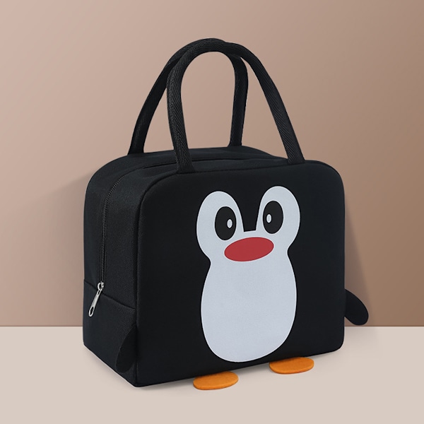 Lunch Bag,Söt Pingvinisolerad Lunch Box Tote Bag, Återanvändbar Liten Läckagesäker Kylare Söta Lunchlådor för Skola Arbete