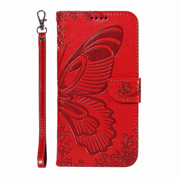 Læder telefoncover til Xiaomi Redmi Note 11 4G / 11SRed