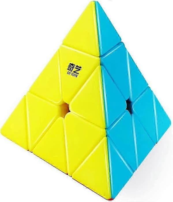Qiming Pyramid Speed Cube Tarraton Kolmio Kuutio 3x3 Palapeli A