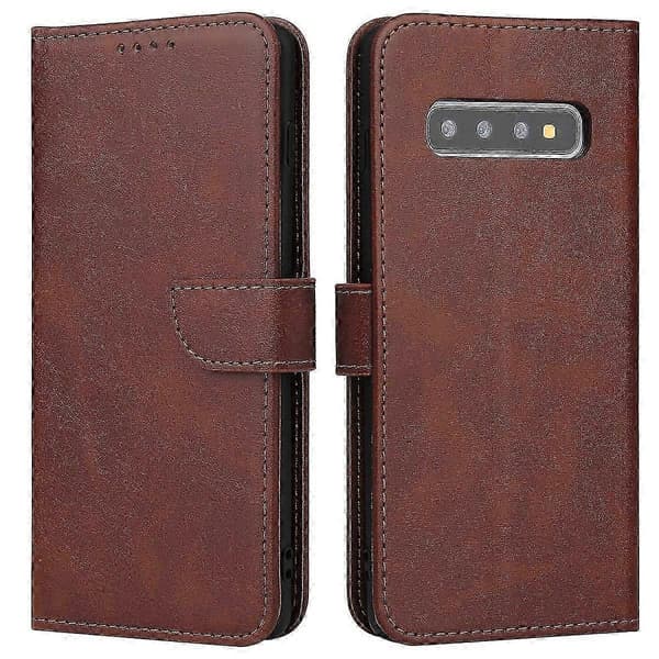 Samsung S10plus Mobiltelefonfodral i läder A