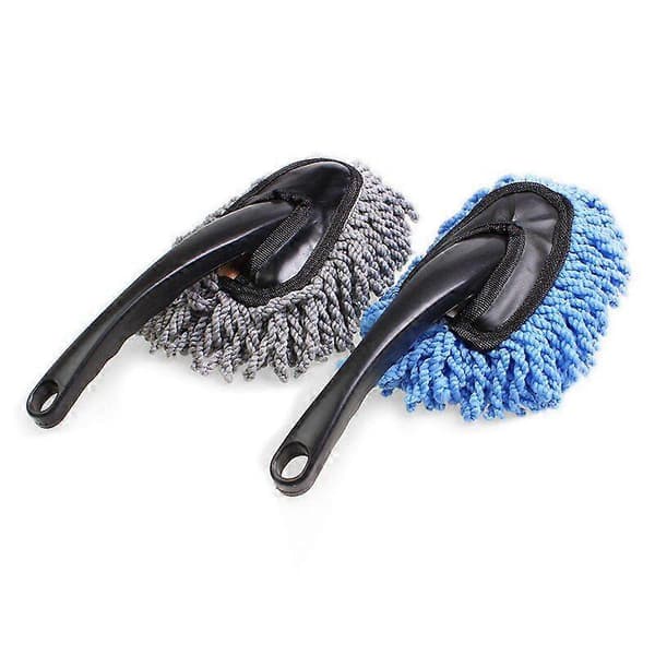 Grå bilvaskebørste mikrofiber støvbørste støvmopp for bil og hjem
