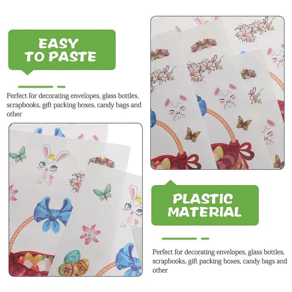 Påskfönsterdekaler Vårdesign Pappersmaterial Festlig Atmosfärskapande 19x11.5cm 20 Ark A