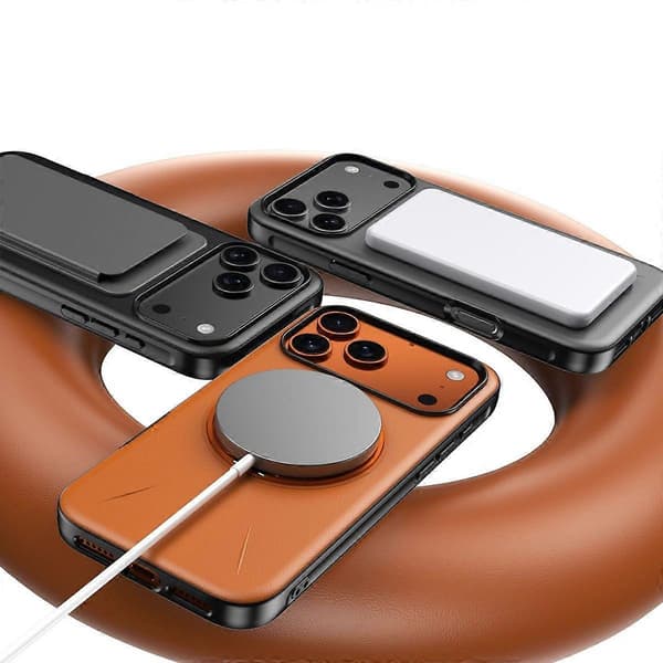 iPhone 17 Pro Max Magnetiskt Fodral Stöd TPU PC Telefon Baksida (Blå)