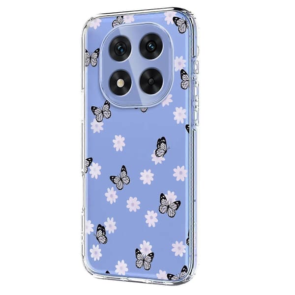 Blomstermønster malt TPU-telefondeksel til Redmi Note 14 Pro 4G
