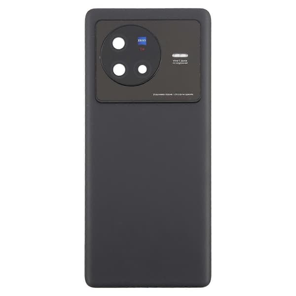 For vivo X80 KOMPATIBELt batteribakdeksel (svart)