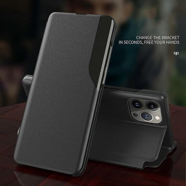 Til iPhone 14 Plus telefondeksel Folio Flip PU-skinn stativdeksel