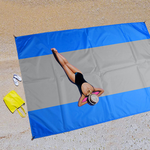 Strandmatte utendørs vanntett lett sammenleggbar bærbar