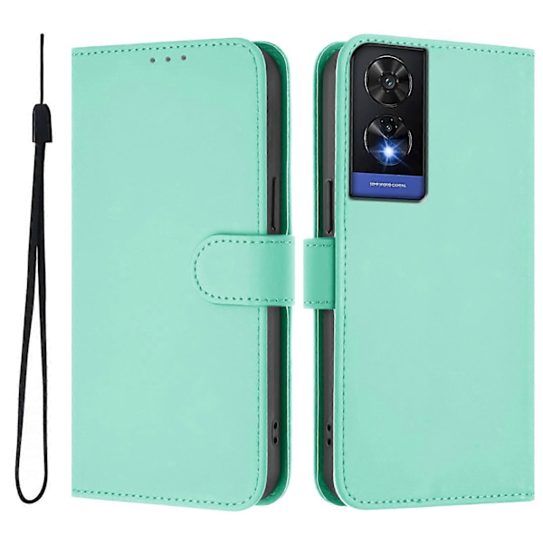 Ensfarvet PU-etui til TCL 505 (mintgrøn)