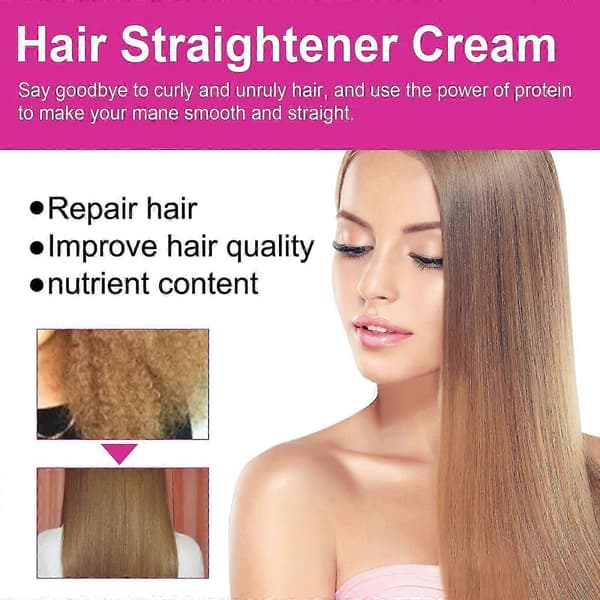 Förvandla ditt hår med Keratinutslätande kräm, långvarig slät hårvård, 100 ml A