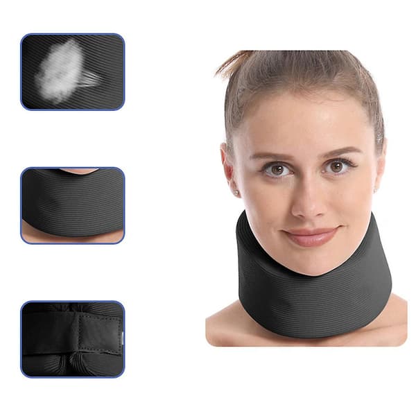 Andningsbart nackstöd för kvinnor män Ergonomisk design Nackstöd för hem-/resebruk A