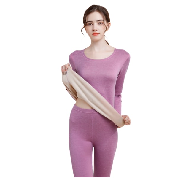 Naisten thermal - Hengittävät ja lämpimät Naisten hiihtoalusvaatteet Toimivat alusvaatteet , joissa sisäfleece kotiin ja urheiluun syksyllä