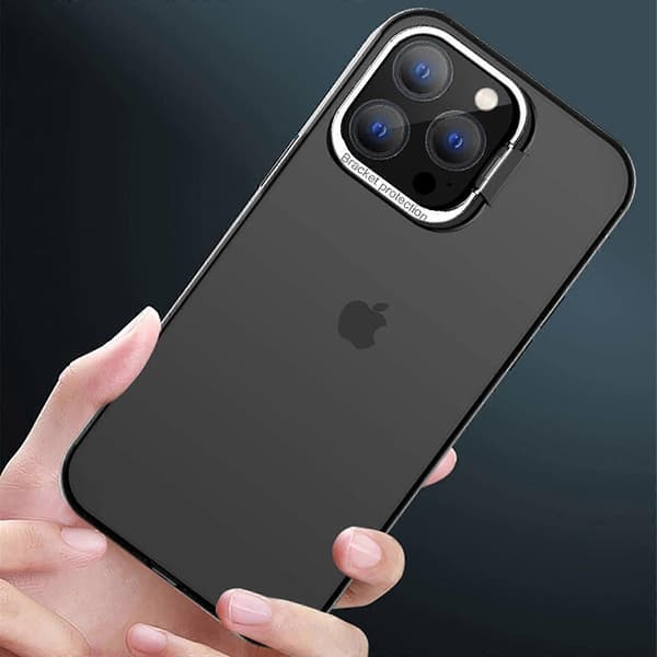 Etui til iPhone 15 Pro Max, indbygget kameraringstativ, ridsefast telefonetui til iPhone 15 Pro Max