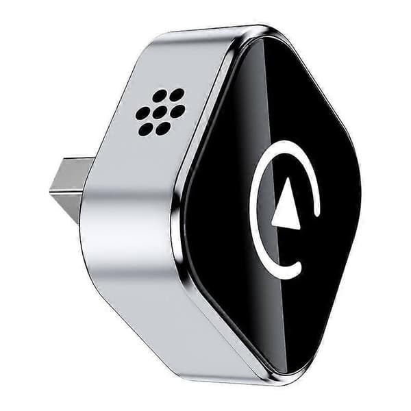 Relativelk Carplay, Relativelk Trådlös Carplay för trådbunden CarPlay & Android Auto (Silver)