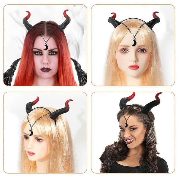 Halloween-häränsarvihiuspanta koristeeksi 10 kpl juhlatarvikkeilla A