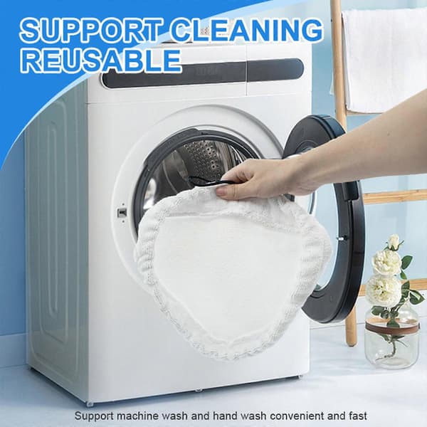 3/6/8 stk erstatningsdeksler for H20 S302 damprenser erstatningsdeksel damprenser mikrofiberklut moppeklut (6 stk) A