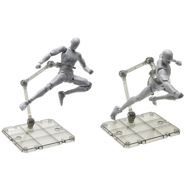 5 stk. Actionfigurstativ Robust Nem Installation Klart Actionfigurstativ til Samling A