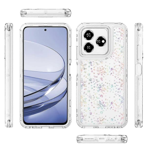 Transparent akryl laserpapper telefonfodral för ZTE Axon 60