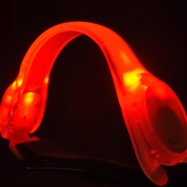LED-natreflekterende armbånd, PVC-belyst håndledsrem
